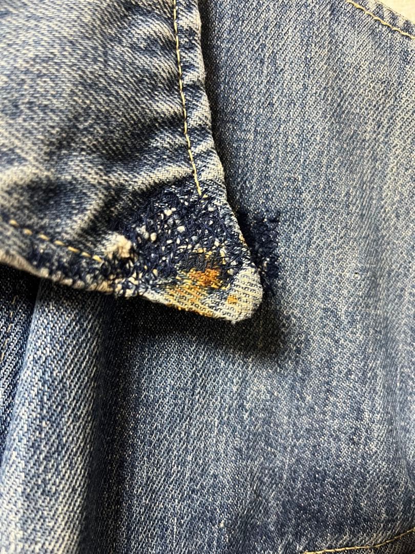 イ*ン様 70sビンテージLee220ベルベルジン購入極上色落ちハチノスリーバイ