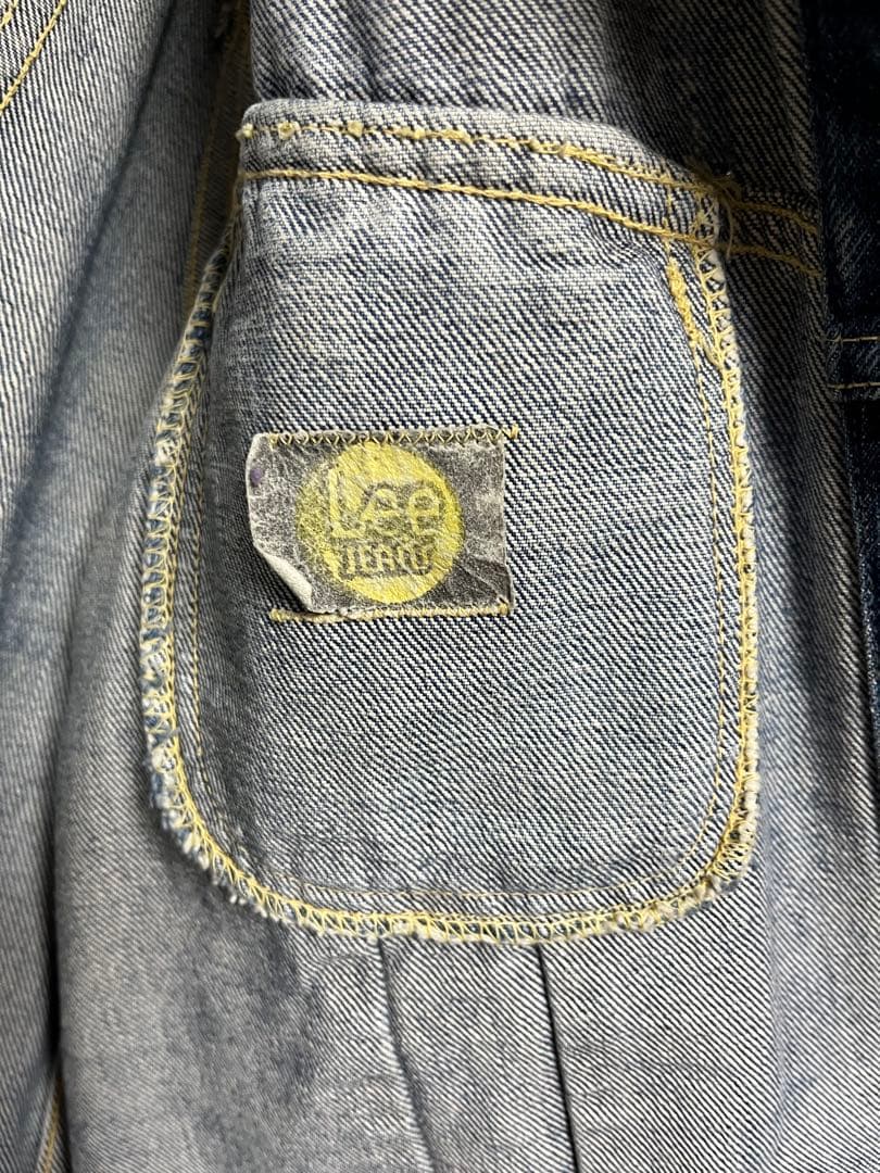イ*ン様 70sビンテージLee220ベルベルジン購入極上色落ちハチノスリーバイ
