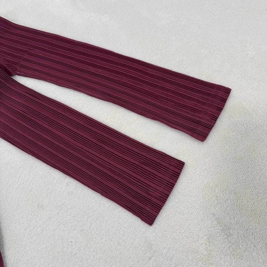 新品✨PLEATS PLEASE プリーツ　長袖　パープル　ハイネック　トップス