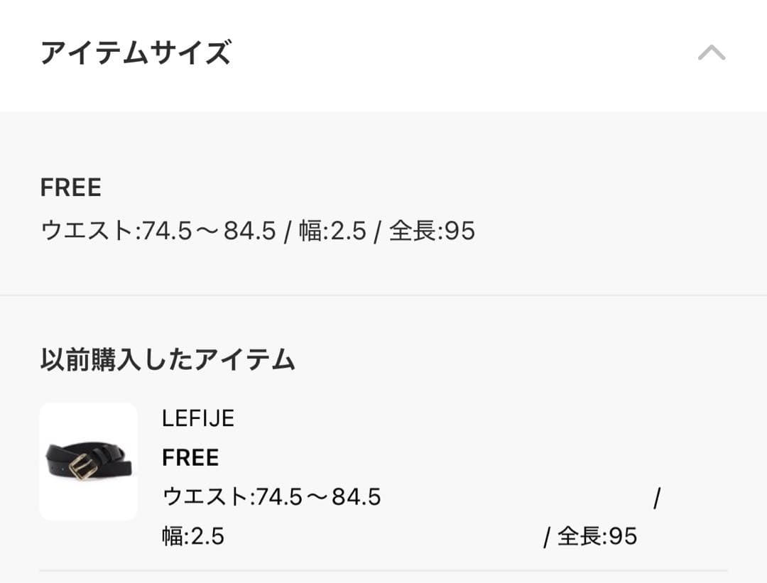 LEFIJE DOUBLE BAND ベルト　BK