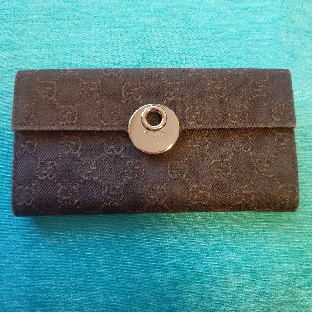 新品未使用　グッチ　長財布　デニム