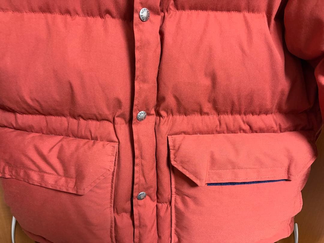 THE NORTH FACE ダウンジャケット オレンジ　茶タグ