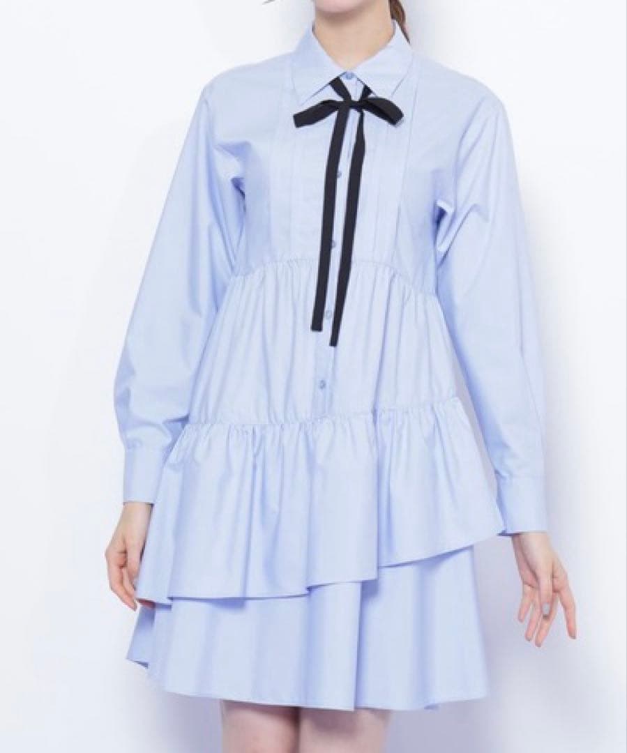 ジルバイジルスチュアート　ティアードミニシャツワンピース　美品