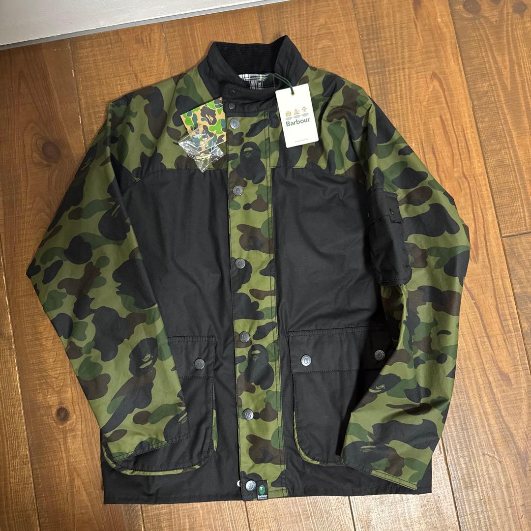 ape barbour ブルゾン　迷彩　Lサイズ　エイプ バブアー　ブルゾン