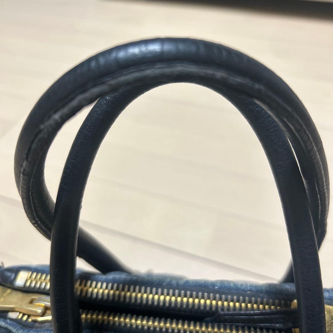 MIU MIU デニムキルティングハンドバッグ