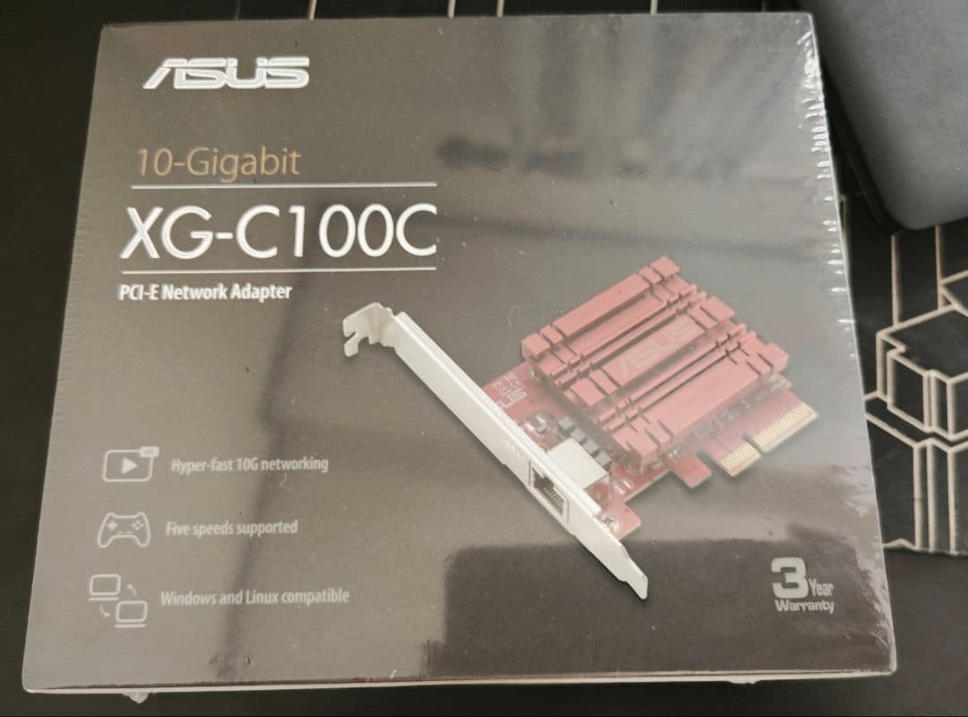 ASUS XG-C100C PCI-E ネットワークアダプター　ｖ3
