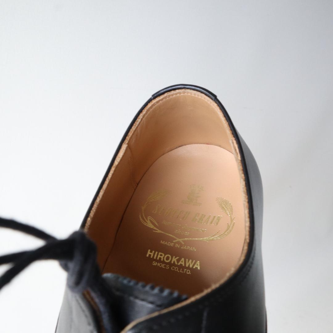 ほぼ未使用スコッチグレイン　シャインオアレイン　ストレートチップ　黒　24.5