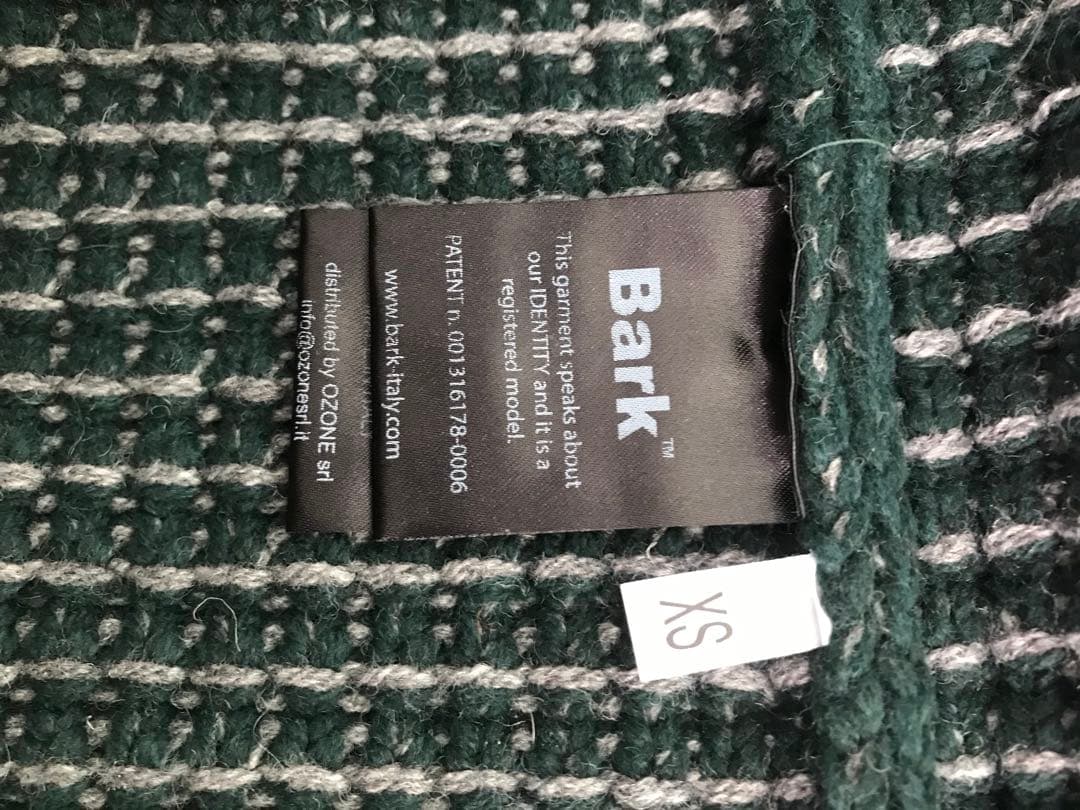 バーク/ニットアウター/D.グリーン/XSサイズ