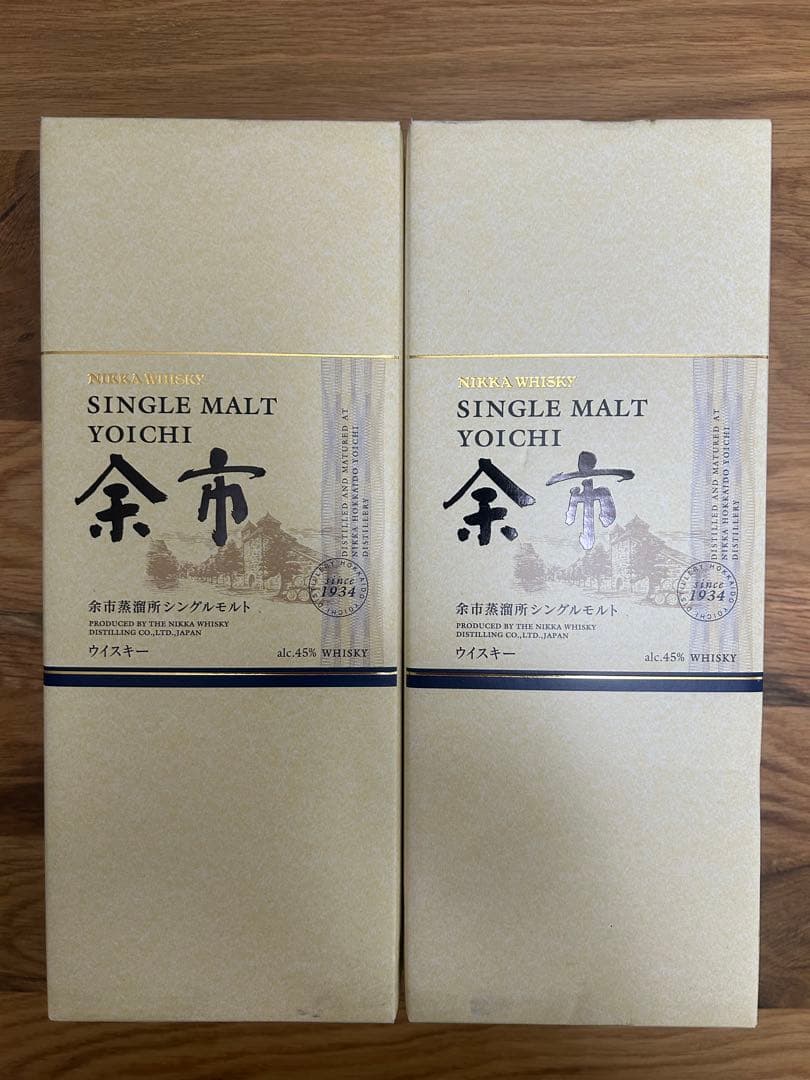 【箱付・未開封】ニッカ 余市 シングルモルト 700ml 2本セット