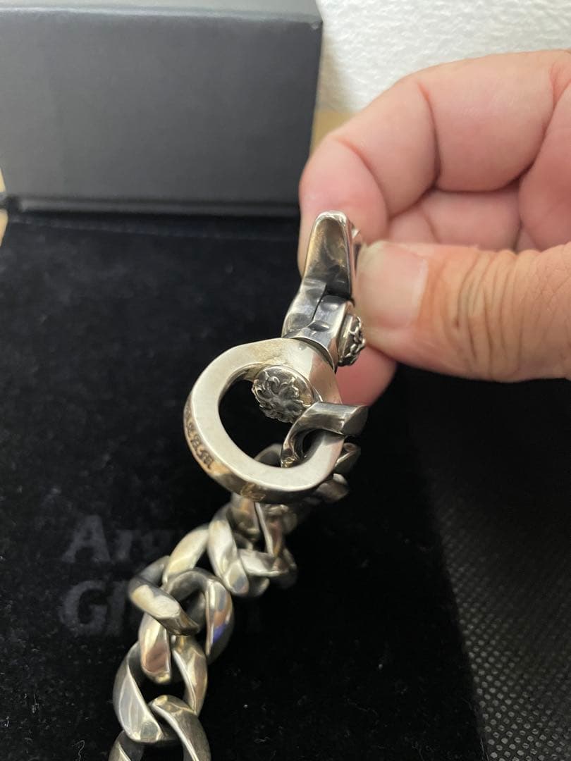 アージェントグリーム シルバー喜平チェーン ウォレットチェーン ミディアム