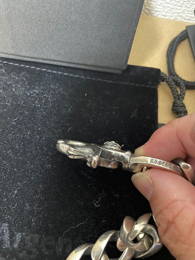 アージェントグリーム シルバー喜平チェーン ウォレットチェーン ミディアム