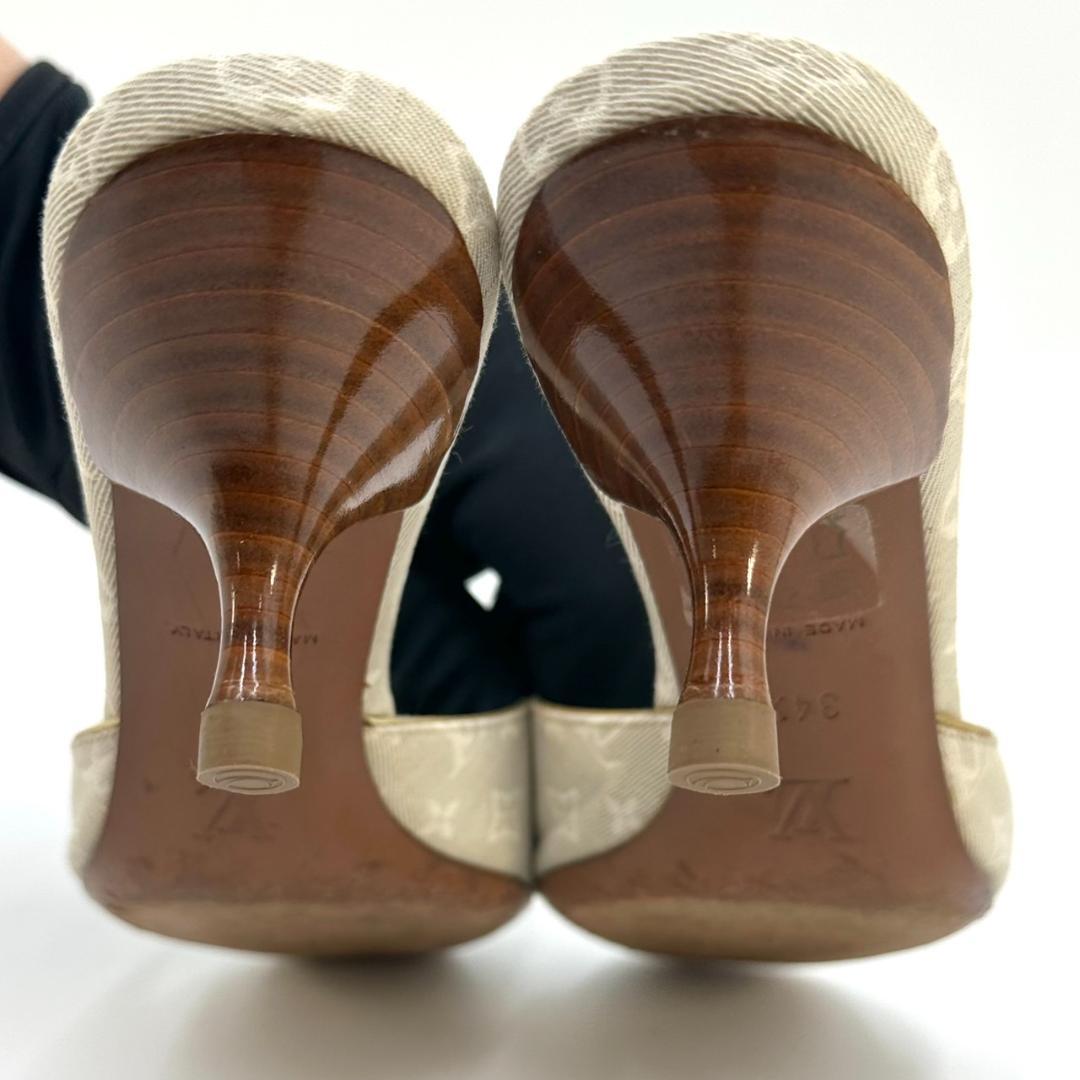 LOUIS VUITTON ルイヴィトン ミュール モノグラム ミニ リボン