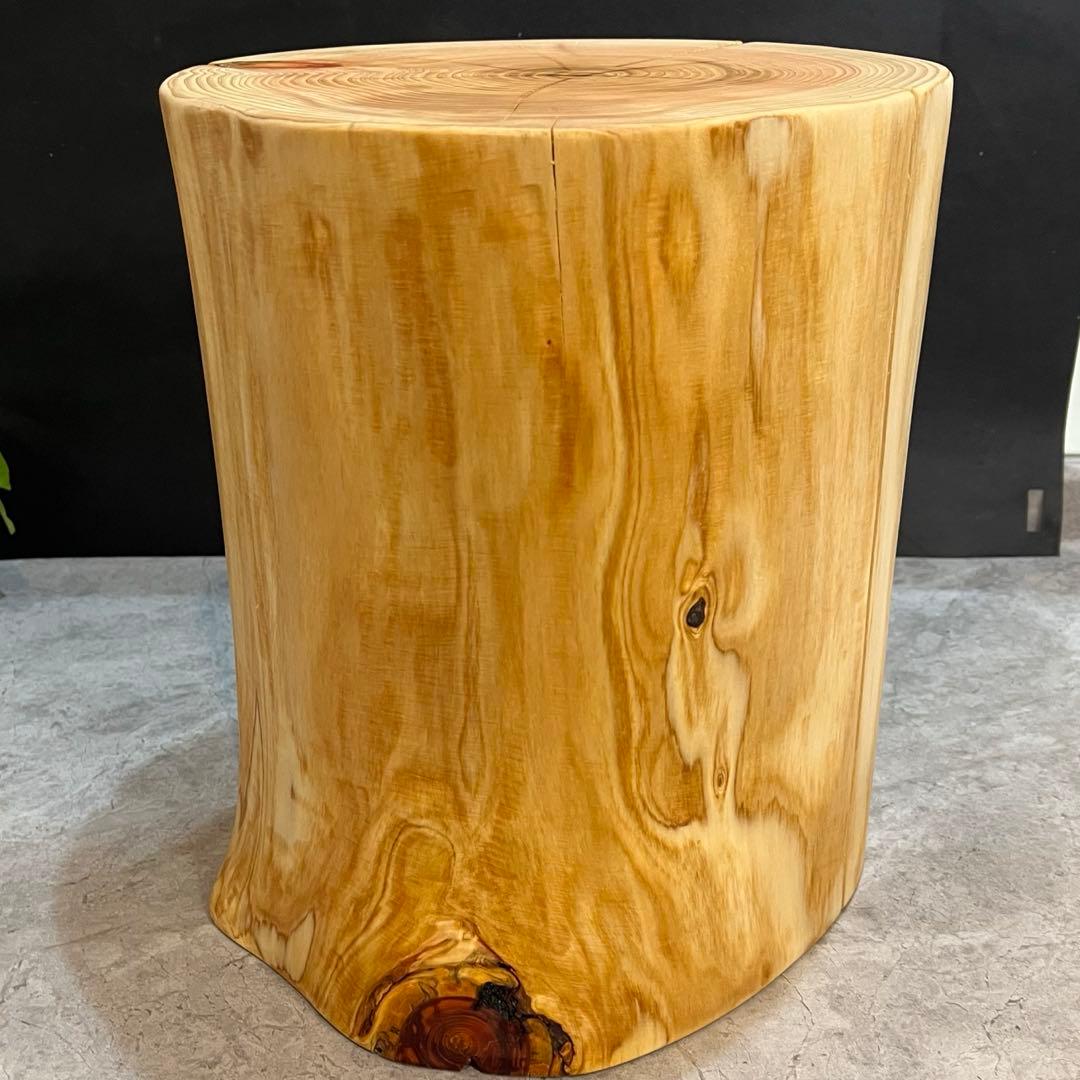 959 切り株　丸太　スツール　丸太椅子　サイドテーブル　インテリア　チェア　檜