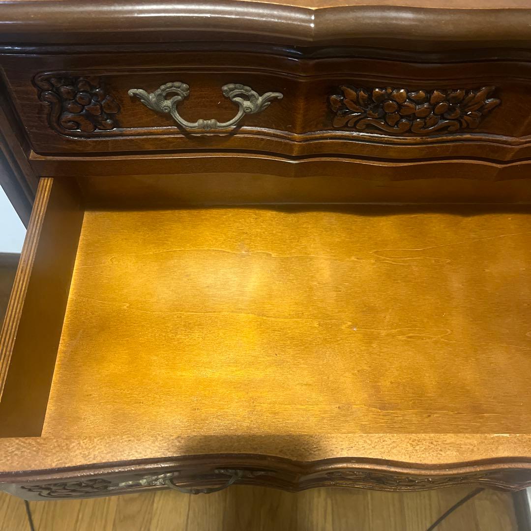 イタリア製　アンティーク家具　猫脚　5段チェスト