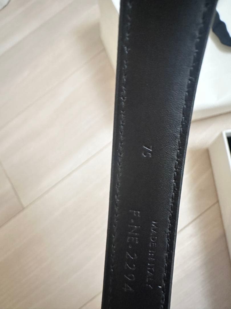 CELINE ブラックベルト ゴールド金具