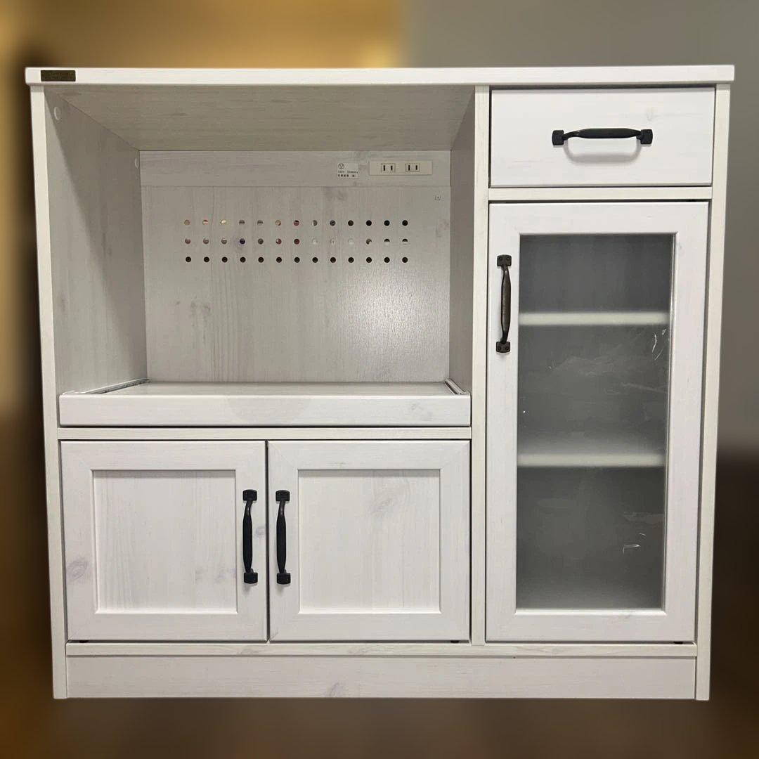 LUFFY レンジ台 レンジボード コンセント付