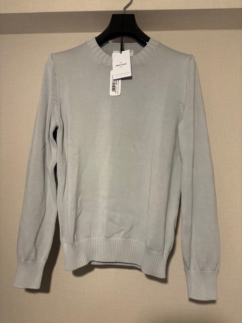 【極美品】グランサッソ8ゲージ ニット 44 定価　定価38,500円