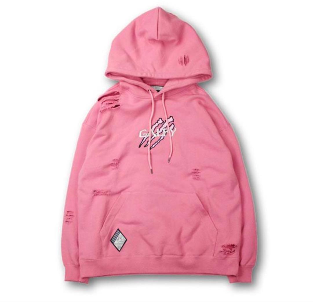 GALFY　ガルフィー 覚醒ビーストパ－カ－　 ピンク　刺繍ロゴ