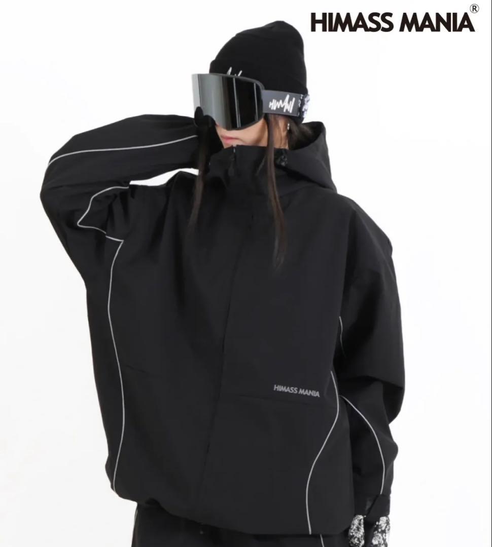 himani スノボウェア ウィメンズ ジャケット 黒 Sサイズ