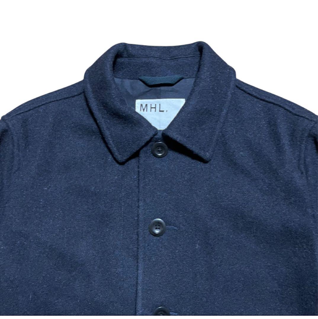 MHL. ウールカバーオール MARGARET HOWELL ネイビー　M