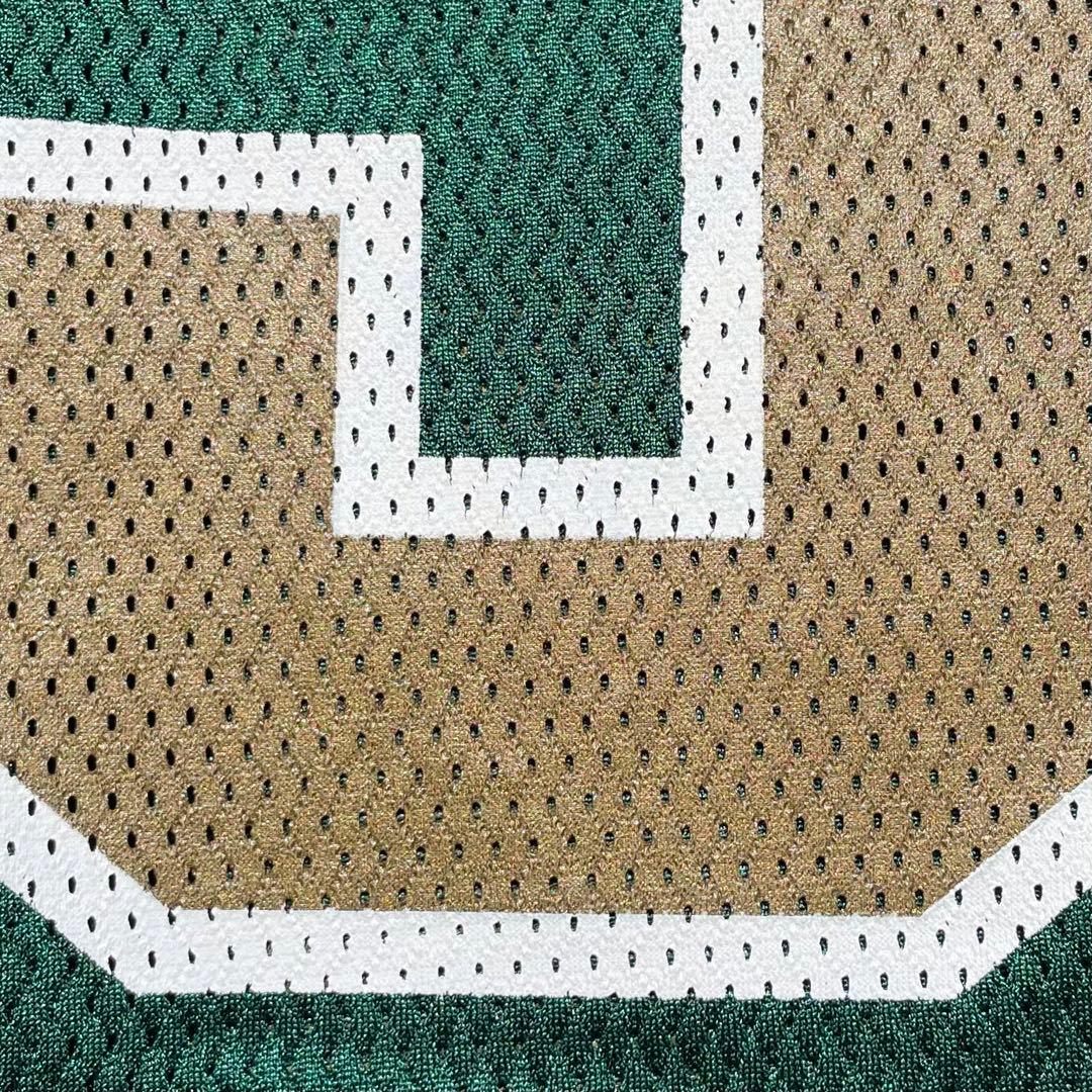 adidas × ノートルダム大学 アメフト 緑×金 大きめ 古着 ゲームシャツ