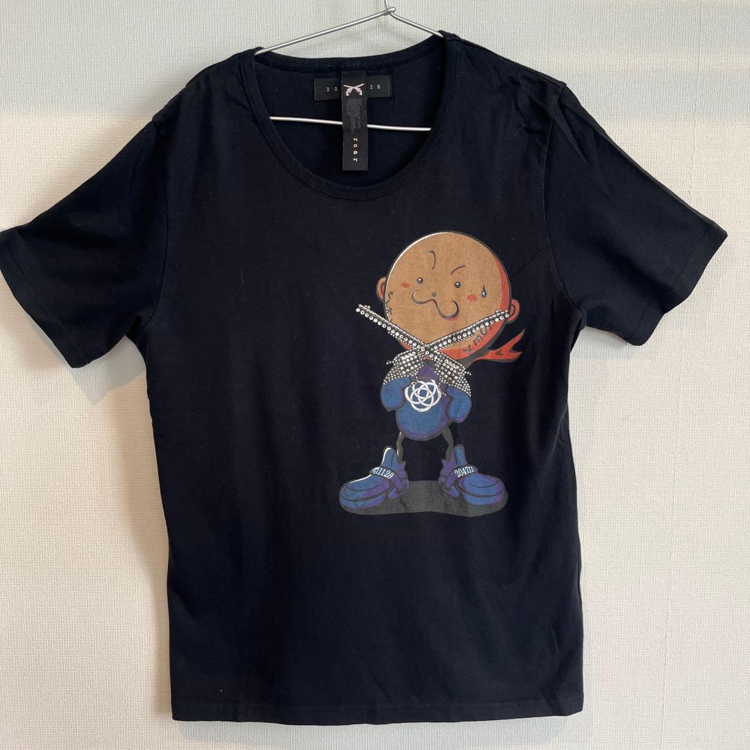 Serina　roar キャラクターグラフィック 半袖Tシャツ 黒