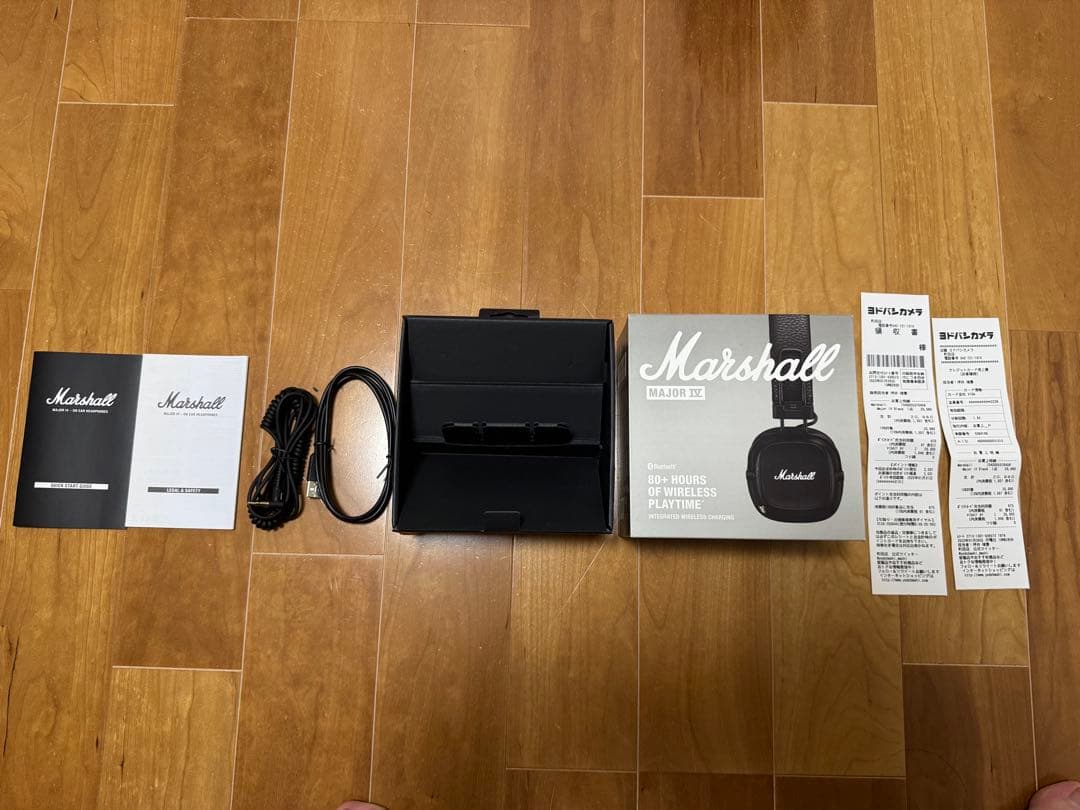 田*中様 Marshall Major IV ワイヤレスヘッドホン ブラック