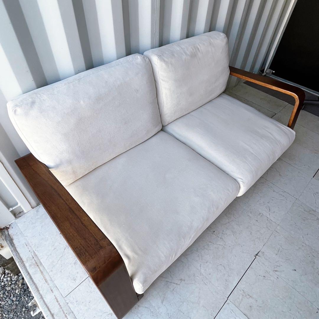 取付無料！a.flat最上級シリーズ 無垢材2.5人掛け テン・ハイバックソファ