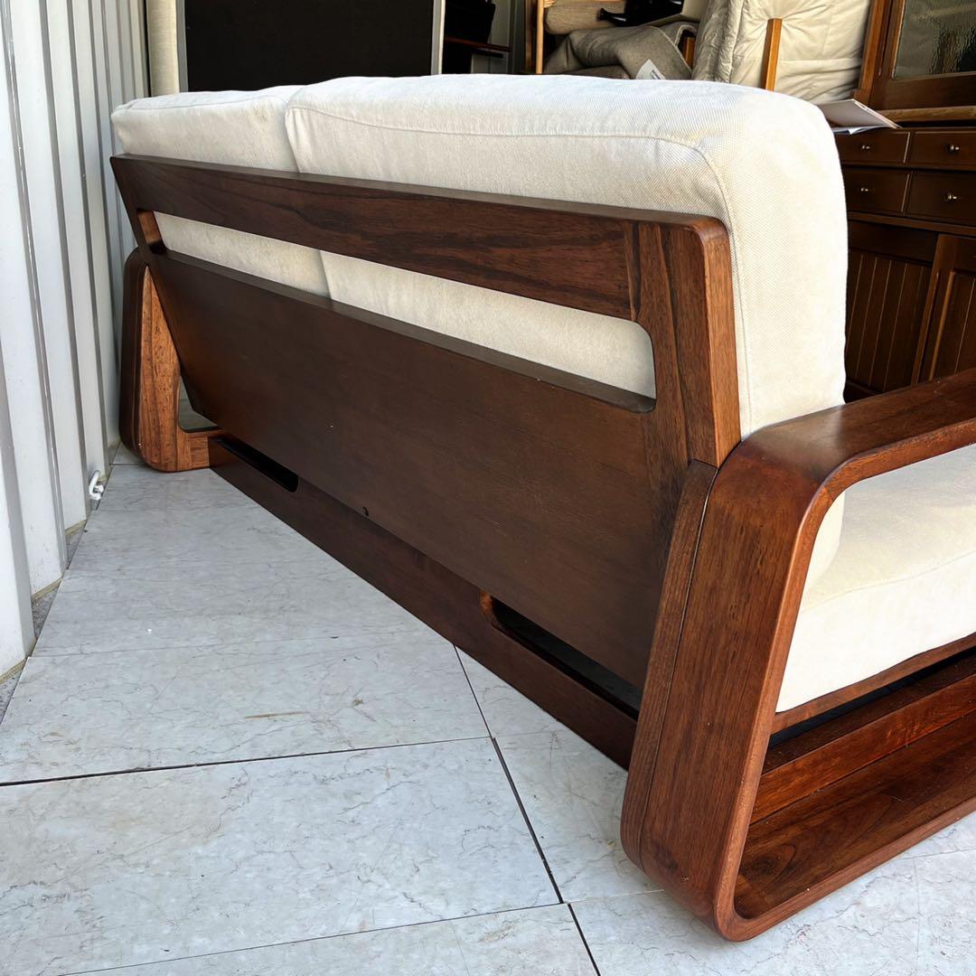 取付無料！a.flat最上級シリーズ 無垢材2.5人掛け テン・ハイバックソファ