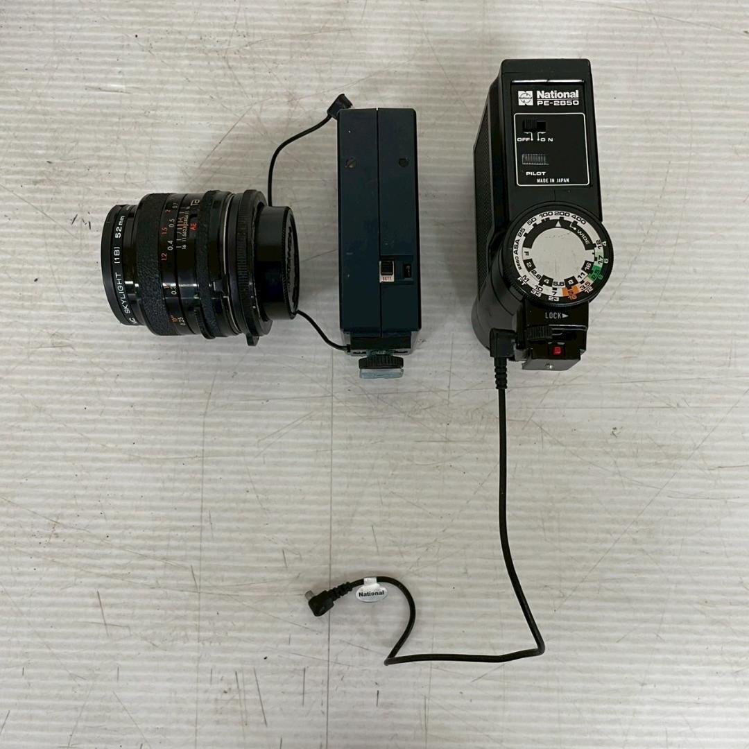 昭和 レトロ フイルム カメラ レンズ ストロボ まとめてセットJ0952