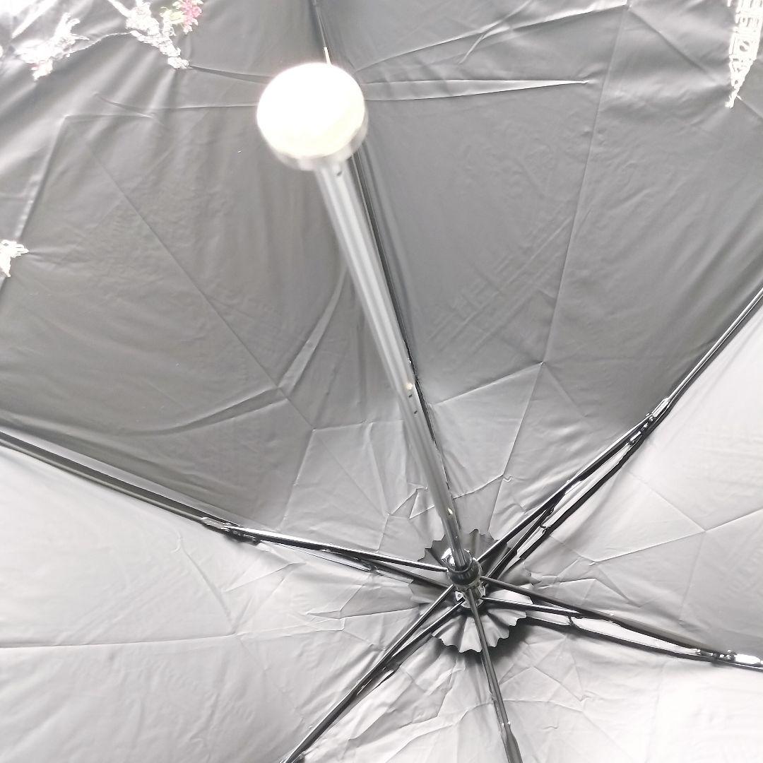 新品 アクアスキュータム 折りたたみ日傘 ロンドンガール 刺繍　サマーシールド