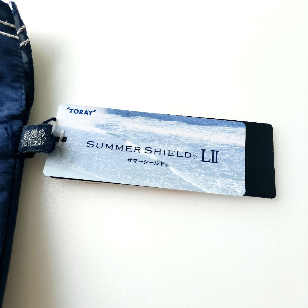 新品 アクアスキュータム 折りたたみ日傘 ロンドンガール 刺繍　サマーシールド