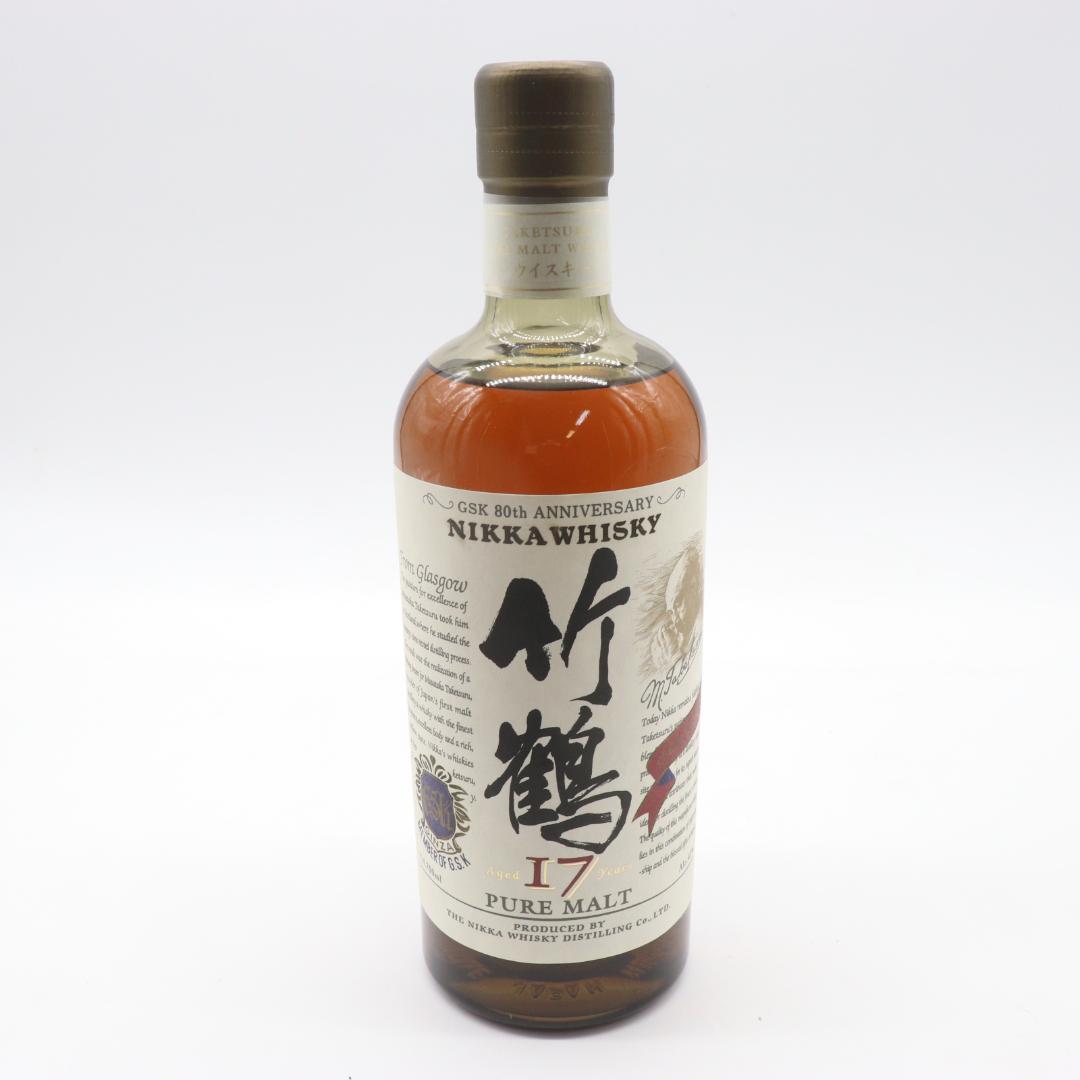 ◆未開栓 ニッカウヰスキー ウイスキー 竹鶴 17年 ピュアモルト 700ml