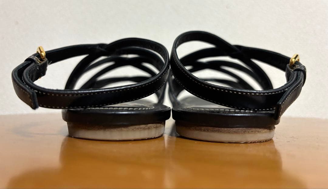 美品 PRADA プラダ　フラット サンダル 38 1/2
