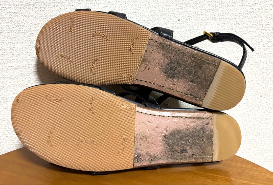 美品 PRADA プラダ　フラット サンダル 38 1/2