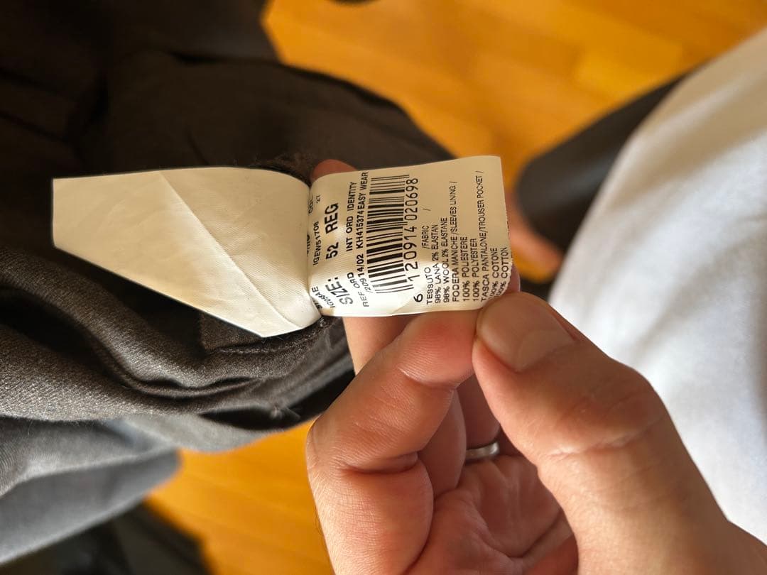 最終価格【LARDINI EASY WEAR 】ウールスーツ52