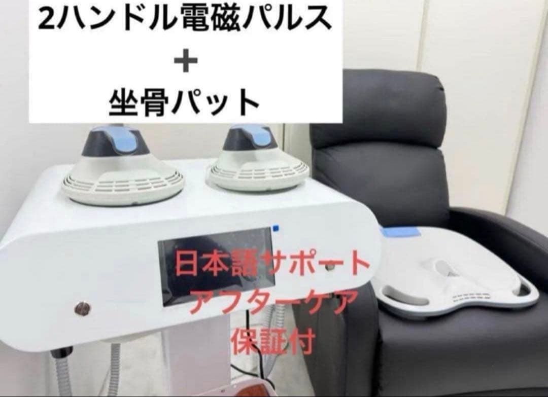 ⭐︎最新モデル⭐︎日本語説明書付/2ハンドル電磁パルス＋坐骨パッド/電磁パルス痩身