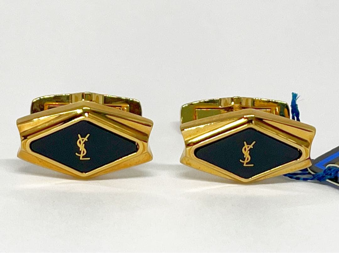 Yves Saint Laurent カフス オニキス No.2244