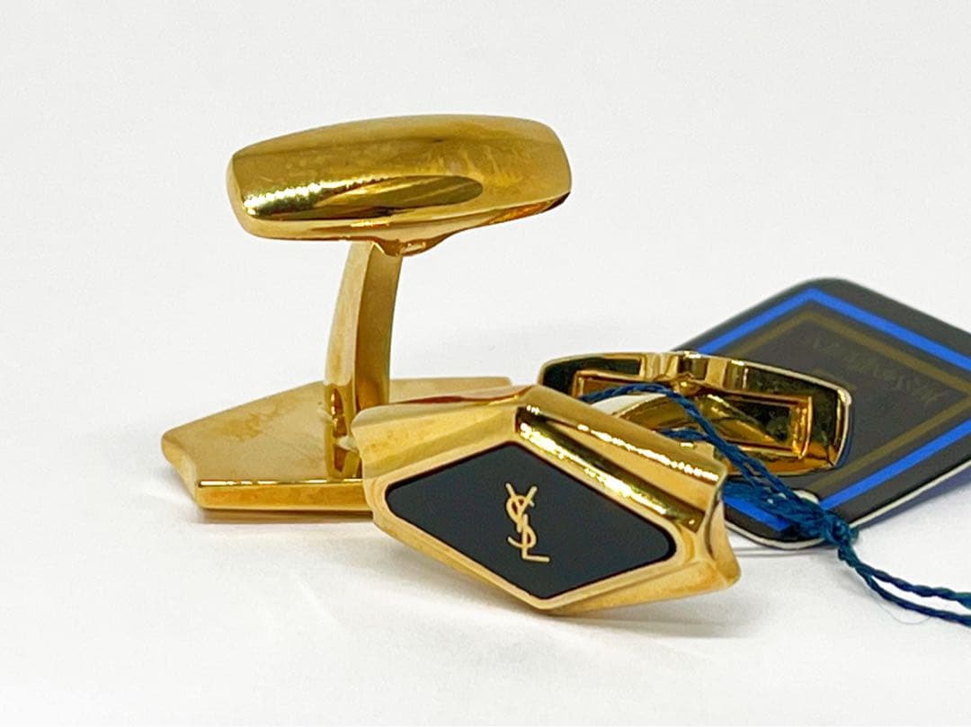 Yves Saint Laurent カフス オニキス No.2244