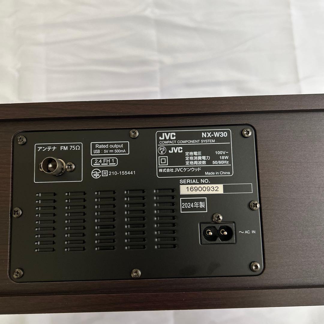 木目調 JVC NX-W30 ミニコンポ 美品 2024製