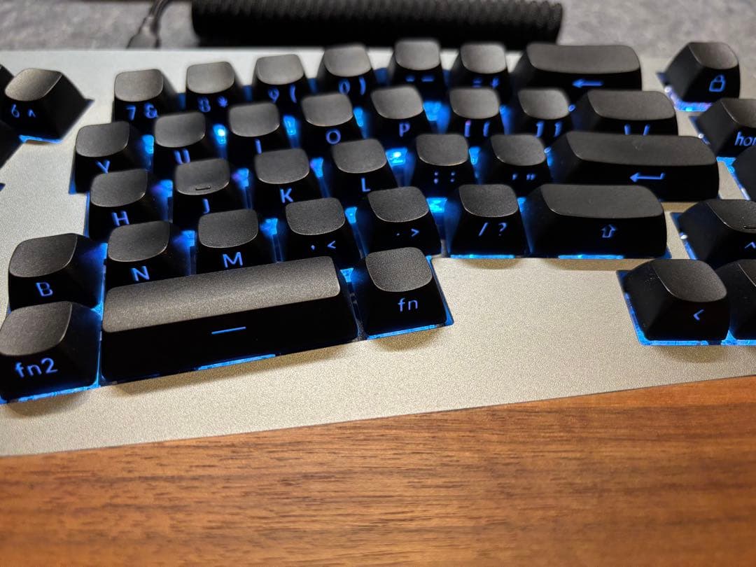 美品 Keychron Q8 Silver Gray アリス配列 有線接続のみ