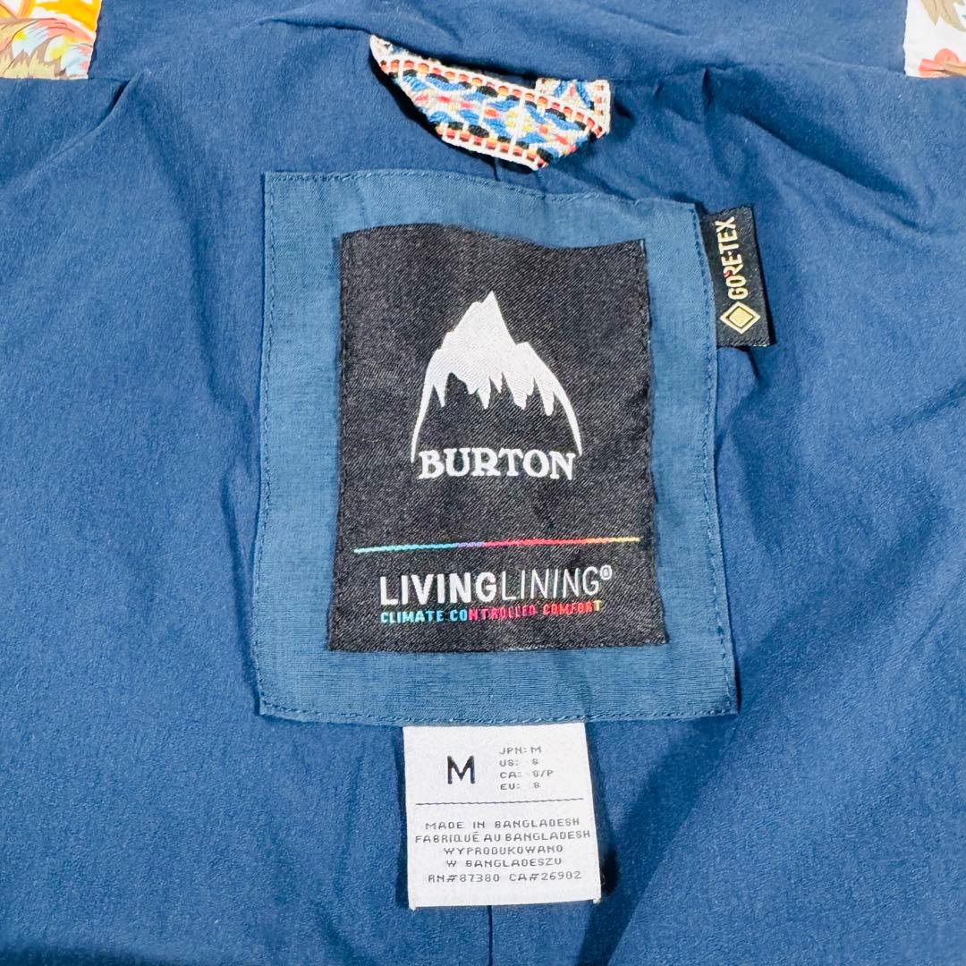 【美品】BURTON　ゴアテックス　ZEALOUS　ビブパンツ　紺　M