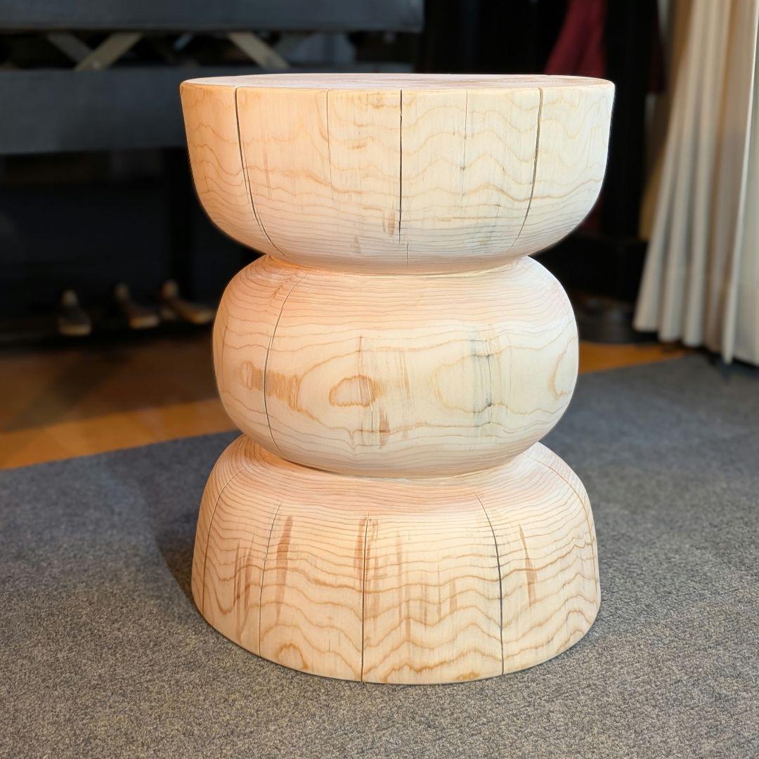 ☆pocky 様確専用　檜　切り株　丸太　椅子　スツール 高さ約40.5㎝