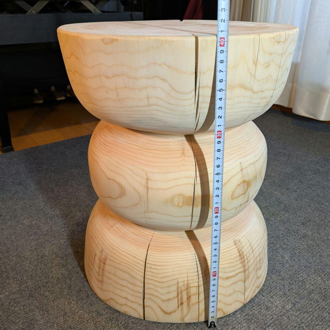 ☆pocky 様確専用　檜　切り株　丸太　椅子　スツール 高さ約40.5㎝