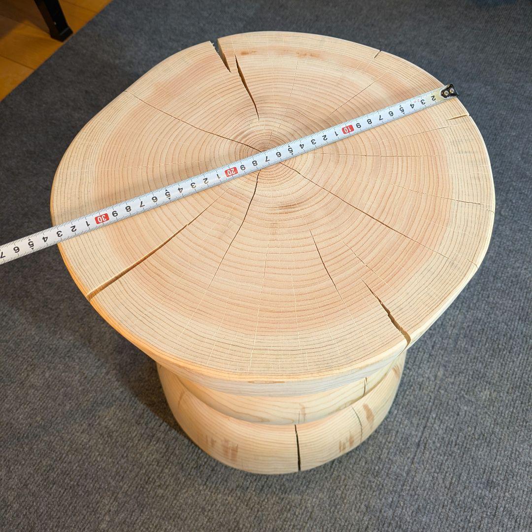 ☆pocky 様確専用　檜　切り株　丸太　椅子　スツール 高さ約40.5㎝
