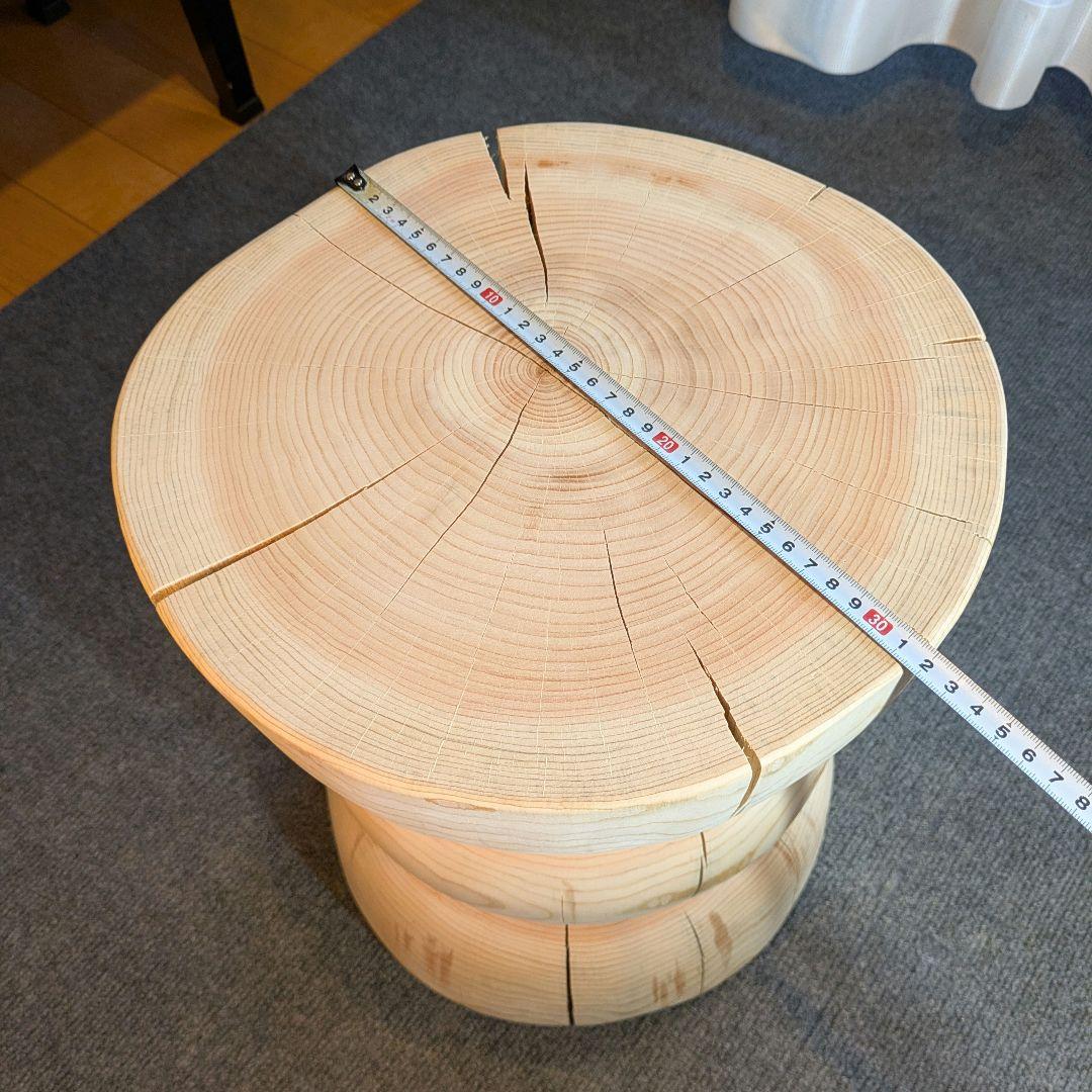 ☆pocky 様確専用　檜　切り株　丸太　椅子　スツール 高さ約40.5㎝