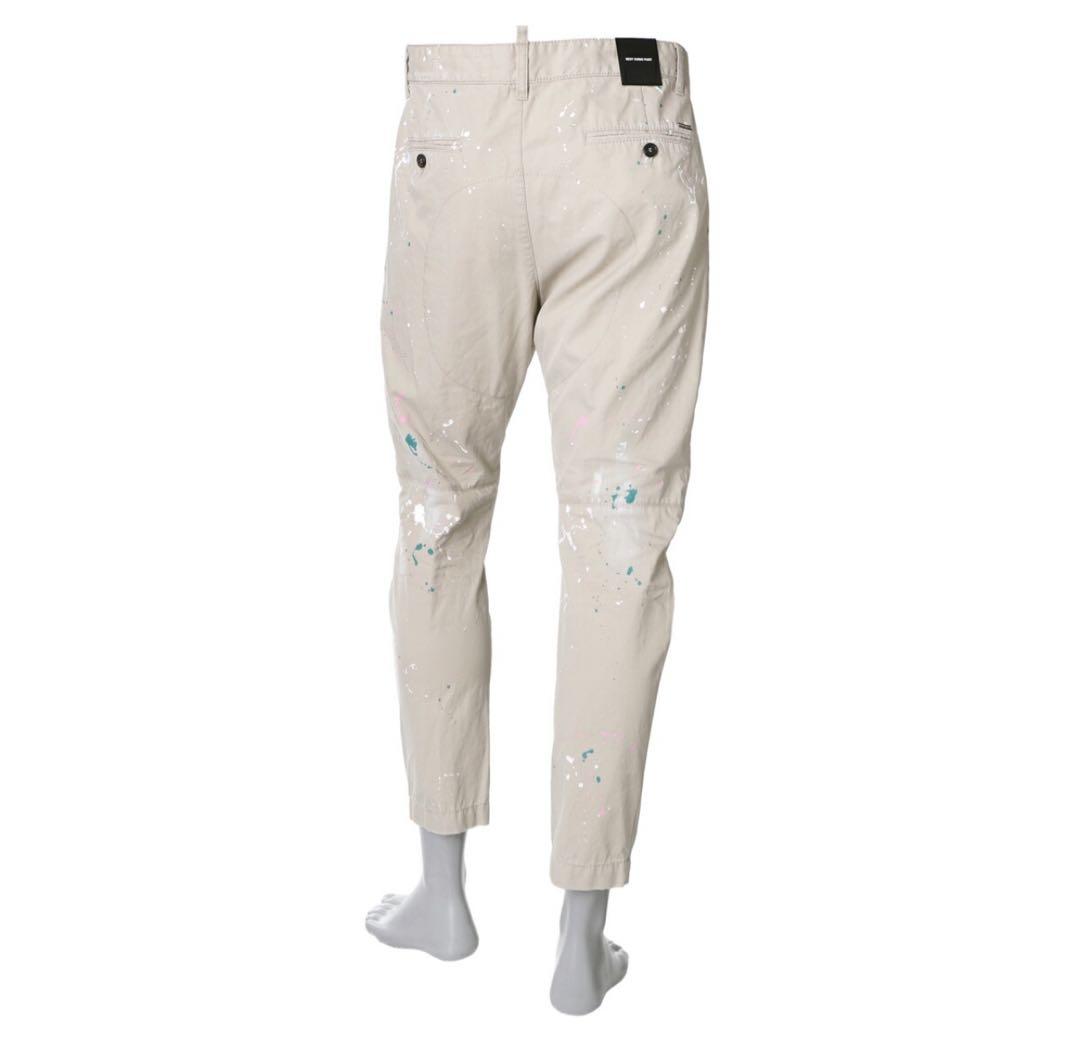 ディースクエアード DSQUARED2 ボタンフライパンツ チノパンツ ベージュ