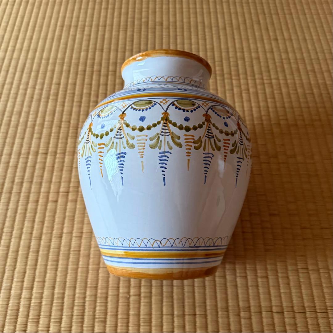 デルフト 色絵 壺 花瓶 オランダ 19世紀 江戸時代 阿蘭陀 古美術 マイセン