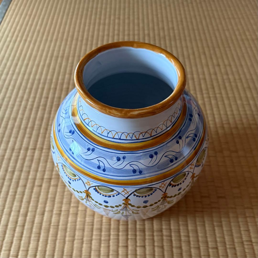 デルフト 色絵 壺 花瓶 オランダ 19世紀 江戸時代 阿蘭陀 古美術 マイセン