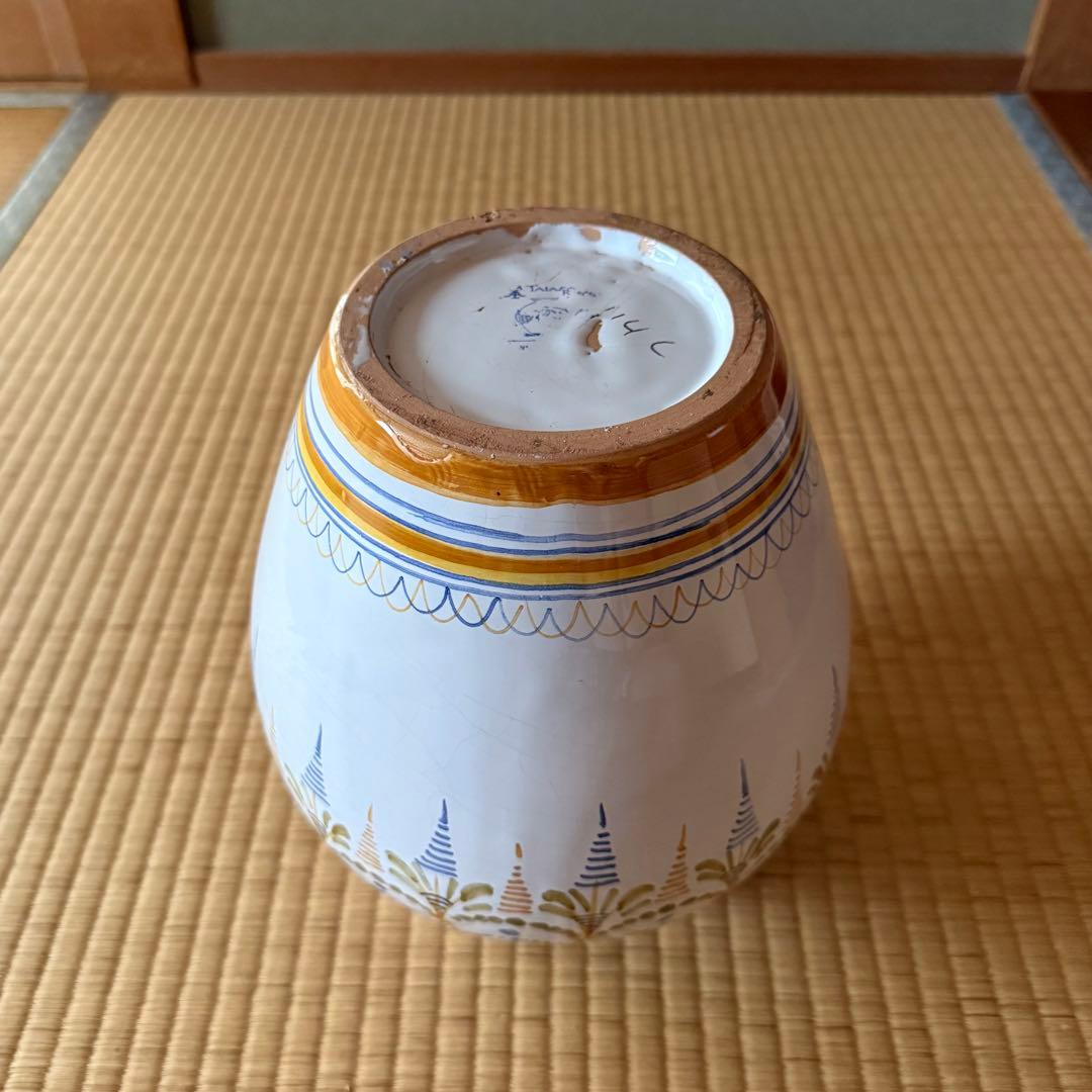 デルフト 色絵 壺 花瓶 オランダ 19世紀 江戸時代 阿蘭陀 古美術 マイセン